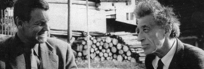 Hans Bechtler with Alberto Giacometti 1962