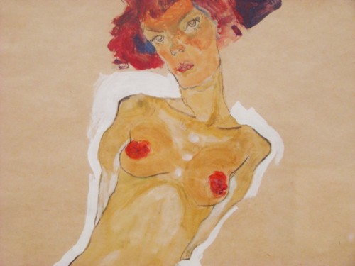 DSC04228 Egon Schiele, Squatting female nude, 1910, Leopold Museum, Vienna