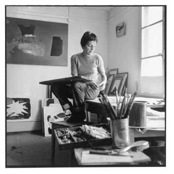 Meret Oppenheim in her studio in Bern