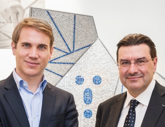 Alexis Georgacopoulos, Directeur ECAL. Juan-Carlos Torres, CEO Vacheron Constantin. Photo ECAL-Nicolas Genta_Snapseed