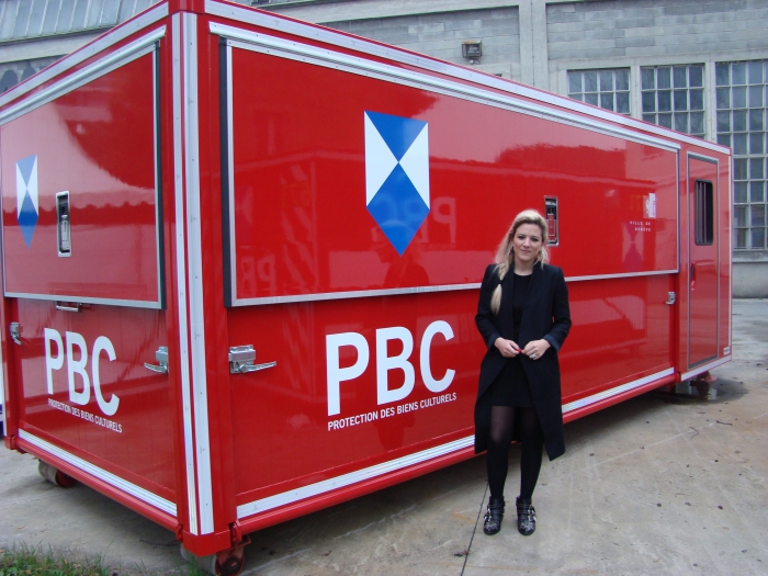 Nelly Cauliez, Conservatrice Bibliothèque de Genève. qui a coordonné la création de la berce
