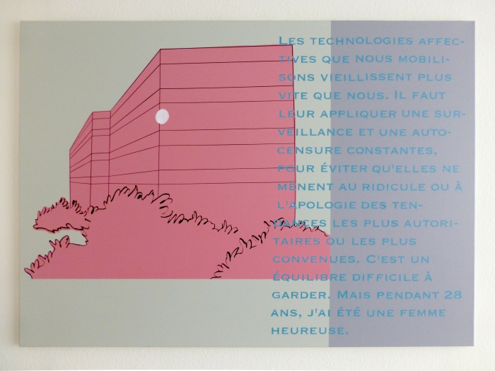 Andreas Hochuli Les technologies affectives, 2015 Avec le soutien de Pro Helvetia, Fondation suisse pour la culture, Courtesy Galerie Heinzer Reszler 