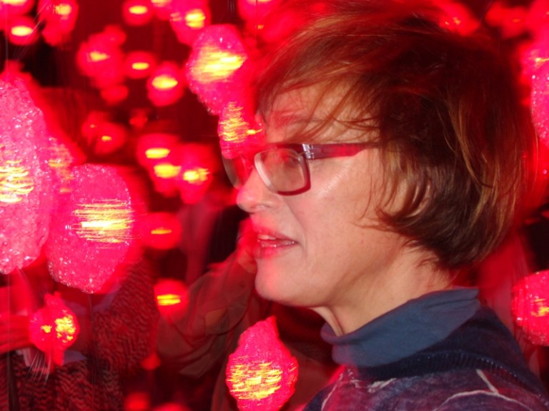 Pipilotti Rist at the opening, photo Michele Laird