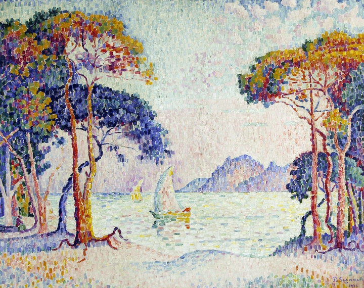 Paul Signac, Juan-les-Pins. Soir, 1914, Collection privée © photo Maurice Aeschimann 
