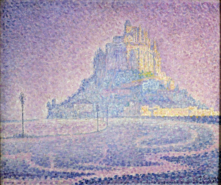 Paul Signac Mont Saint-Michel. Brume et soleil, 1897 collection privée © photo Maurice Aeschimann