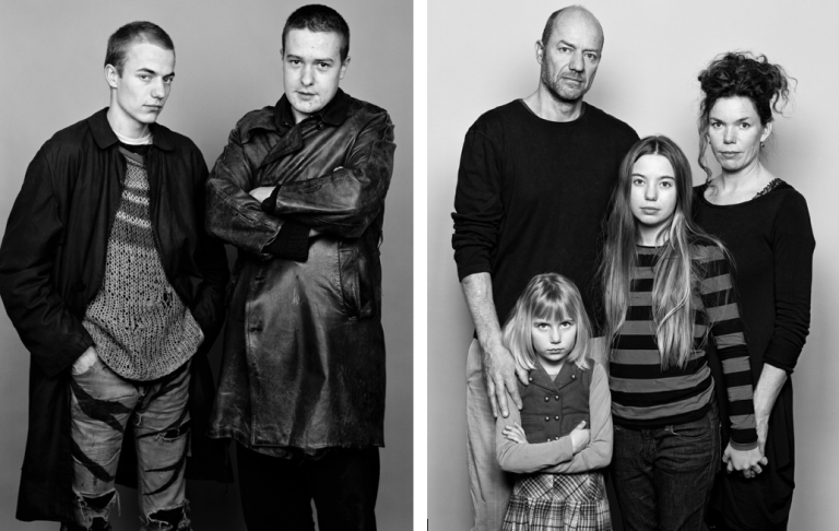 Beni and Andi, 1982 , Beni, Charlotte, Lou-Salomé and Natalie, 2014 © Barbara Davatz