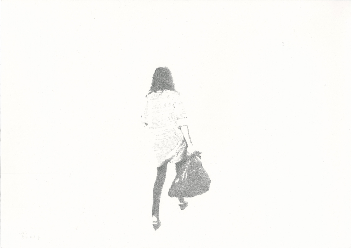 Mingjun Luo, Lonely, 2011, lead pencil on paper 