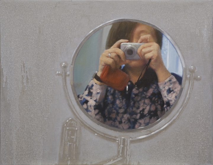 Mingjun Luo, Introspection, 2014, oil on canvas 